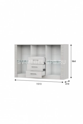 Комод-витрина Гамма 20 (sv) в Каргате - mebel154.com