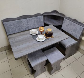 Кухонный уголок Миссия с полкой ткань в Каргате - mebel154.com