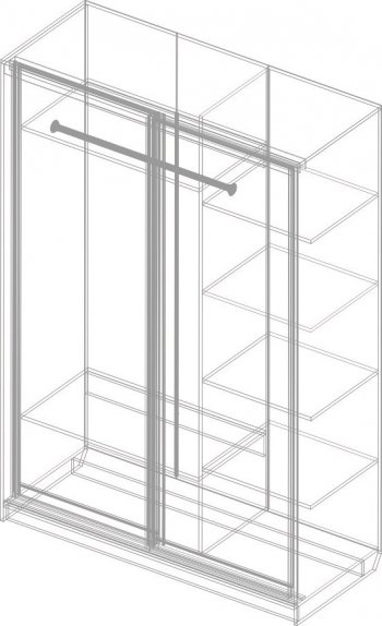 Шкаф-купе Александрия СА-11(бодега светлая/плетёнка) в Каргате - mebel154.com