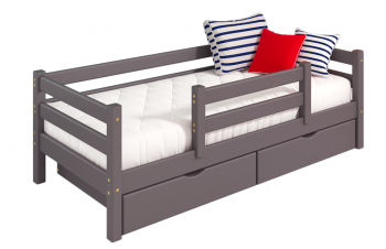 Кровать Соня с защитой по центру вариант 4 в Каргате - mebel154.com