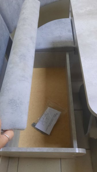 Кухонный уголок Миссия V велюр (цемент) в Каргате - mebel154.com