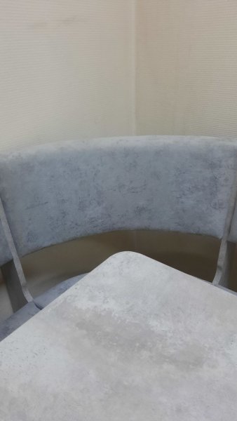 Кухонный уголок Миссия V велюр (цемент) в Каргате - mebel154.com