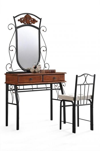 Столик туалетный CANZONA (столик/зеркало + стул) в Каргате - mebel154.com