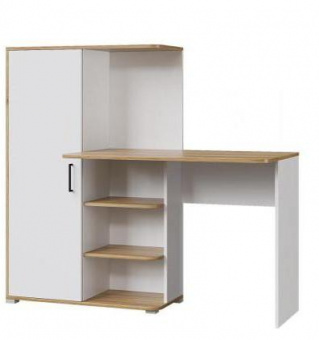 Стол со шкафом STIF белый(правый/левый) в Каргате - mebel154.com