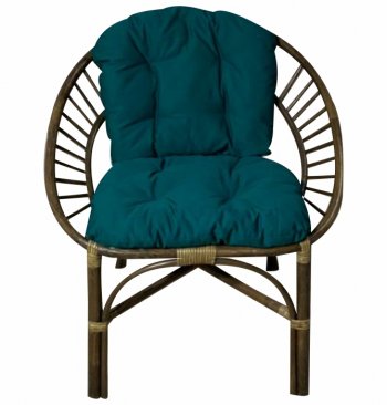 Кресло RJG-Princess (Ротанг №6, ткань JPN DRILL 034) в Каргате - mebel154.com