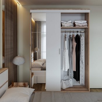 Шкаф-купе Брауни 1.5м в Каргате - mebel154.com