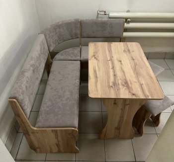 Кухонный уголок Миссия V велюр (дуб вотан) в Каргате - mebel154.com