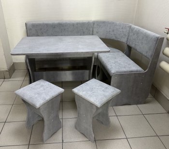 Кухонный уголок Миссия V велюр (сириус) в Каргате - mebel154.com