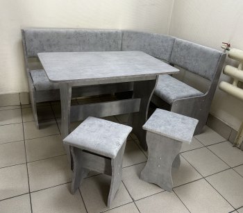 Кухонный уголок Миссия V велюр (сириус) в Каргате - mebel154.com