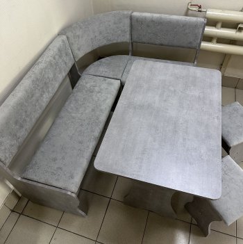 Кухонный уголок Миссия V велюр (сириус) в Каргате - mebel154.com