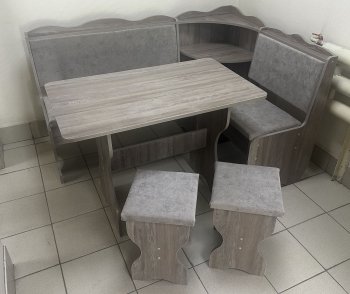 Кухонный уголок Миссия с полкой, ткань(локи) в Каргате - mebel154.com