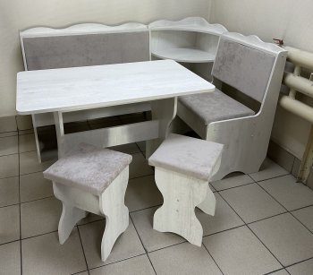Кухонный уголок Миссия с полкой ткань в Каргате - mebel154.com