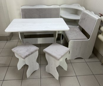 Кухонный уголок Миссия с полкой ткань в Каргате - mebel154.com