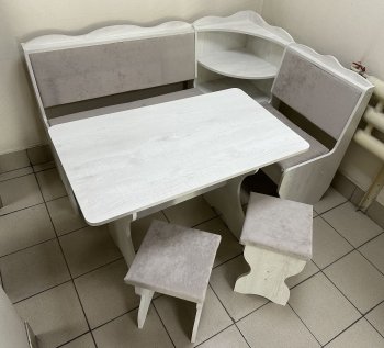 Кухонный уголок Миссия с полкой ткань в Каргате - mebel154.com
