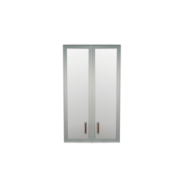 Комплект дверей Приоритет стекло в алюм. рамке К-981 (К-945, КФ-945) в Каргате - mebel154.com