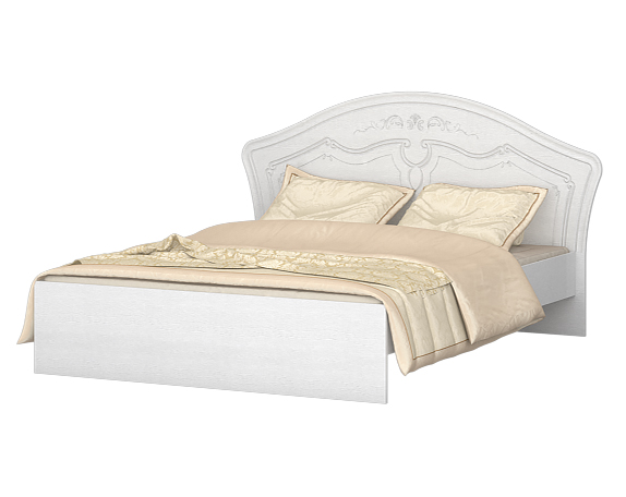 Кровать 1400 (Белый) без основания в Каргате - mebel154.com