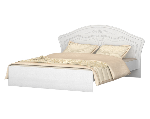 Кровать 1600 (Белый) без основания в Каргате - mebel154.com