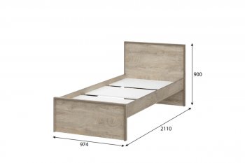 Кровать 0.9м Этна в Каргате - mebel154.com