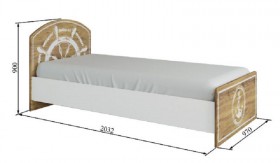Кровать 900 КРД 900.1 Юнга в Каргате - mebel154.com