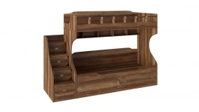 Кровать двухъярусная с приставной лестницей Навигатор в Каргате - mebel154.com