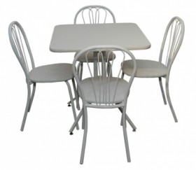 Набор стол пластиковый, 4 стула в Каргате - mebel154.com