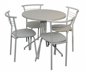Набор стол пластиковый, 4 стула в Каргате - mebel154.com