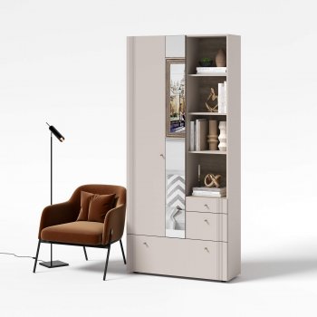 Вешалка с зеркалом Одетта (ВШ1) в Каргате - mebel154.com