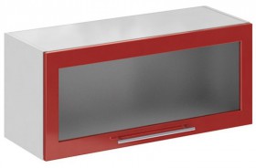 Олива ВПГС 800 шкаф верхний горизонт. стекло в Каргате - mebel154.com