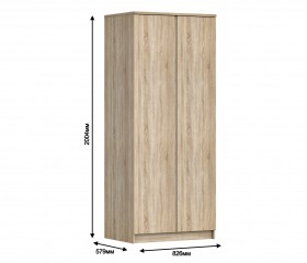 Шкаф 2-х дверный Кито СБ-2309 в Каргате - mebel154.com