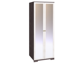 Шкаф для одежды 2-х дверный с зеркалом 12-2 Бриз в Каргате - mebel154.com