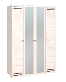 Шкаф для одежды 4-х дверный 555 Бриз в Каргате - mebel154.com