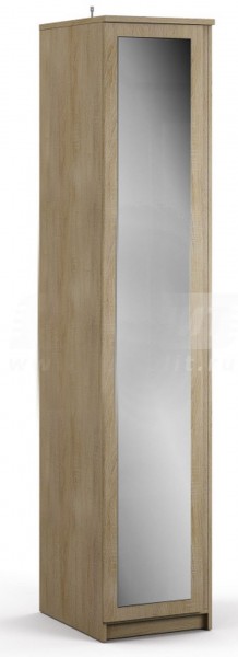 Шкаф однодверный с зеркалом Веста СБ-2260  в Каргате - mebel154.com