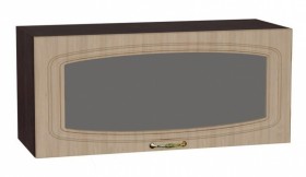 Шкаф верхний горизонтальный со стеклом Сити ШВГС 800 в Каргате - mebel154.com