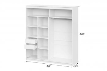 Шкаф-купе ШКП-3  2м (nn-m) в Каргате - mebel154.com