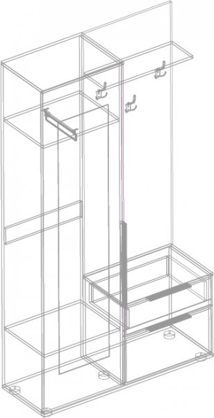 Прихожая Лео(велес) в Каргате - mebel154.com