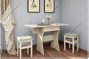 Стол раскладной с ящиком(пеликан) в Каргате - mebel154.com