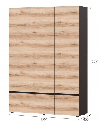 Шкаф 3-х Берген в Каргате - mebel154.com